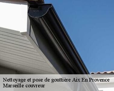 Les travaux de nettoyage et de mise en place des gouttières à Aix En Provence
