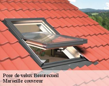 Les travaux d'installation des fenêtres de toit à Beaurecueil
